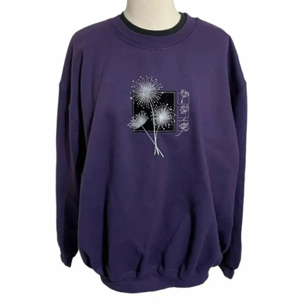 Top Stitch 3XL purple graphic Grandma sweatshirt